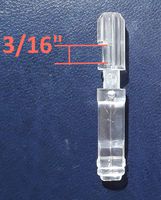 Asia Buy Blind Parts Vertical Blind Track Carrier Clip/Hook - No Carrier (50)