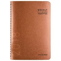 AT-A-GLANCE 70100X70-18 Weekly/Monthly Planner, January 2018 - December 2018, 4-7/8" x 8", Contemporary, Copper (70100X70)