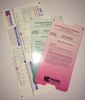 HVAC Chart 3 Pack, R-22 Superheat Subcooling Calculator, R-410a Superheat Subcooling Calculator and Duct Calculator