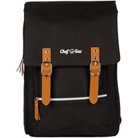 Chef Knife Bag Vintage Backpack | 30+ Pockets for Knives & Kitchen Utensils Tools | Large Pockets for Tablets & Notebooks | Great for Executive Chefs & Culinary Students (Black)