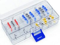 PREMIUM Solder Seal Heat Shrink Butt Connectors 50 pcs Wire Connector Kit Electrical Waterproof Marine Automotive Solder Sleeve