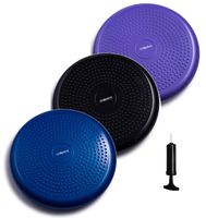 bintiva Inflated Stability Wobble Cushion, Including Free Pump/Exercise Fitness Core Balance Disc