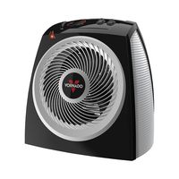 Vornado VH10 Vortex Heater with Adjustable Thermostat, 2 Heat Settings, Advanced Safety Features, Black