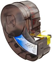 Brady X-83-499-OR-BK Idxpert and Labxpert 0.5" Width x 0.5" Height, B-499 Nylon Cloth, Matte Finish Black on Orange Label (300 per cartridge)