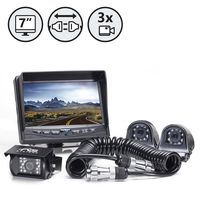 Rear View Safety Backup Camera System with Side Cameras and Multi Camera Quick Connect Kit for Fifth Wheels, Trailers, Travel Trailers and Semi-Trucks | RVS-770616-2133 |