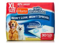 Hartz Home Protection Unscented Odor Eliminating Gel Dog Pads - XL 30 Count