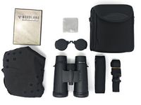 Woodland Optics Elbert 8x42 HD BAK4 Roof Prism Binoculars with Included Harness; ED (extra-low dispersion) Glass; Wide Field of View; Fog Proof; Waterproof; For Adults, Hunting, Bird Watching