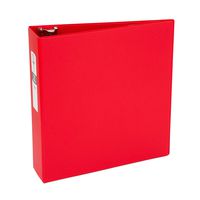 Economy Binders with Round Rings - COLORS, 3", 1 Pack, Red