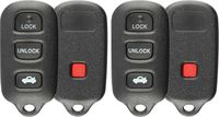KeylessOption Just the Case Keyless Entry Remote Key Fob Shell, Pack of 2