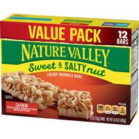 Nature Valley Cashew Sweet & Salty Nut Granola Bars 12 Piece Box, 14.8 Ounce