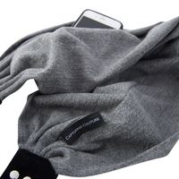 Scarf Camera Strap with Hidden Pocket (Sheltand Grey)