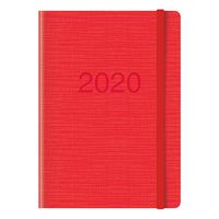 Letts Memo Week to View 2020 Planner, Red, 8.25 x 5.875 Inches (CME3XRD-20)