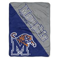 The Northwest Company Officially Licensed NCAA Memphis Tigers Halftone Micro Raschel Throw Blanket, 46" x 60", Multi Color