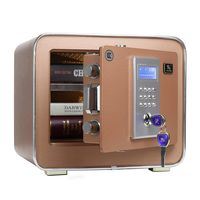 TIGERKING Burglary Digital Security Safe Box for Home Office Double Safety Key Lock and Password 0.85 Cubic Feet