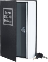 AmazonBasics Book Safe, Key Lock, Black