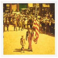 3dRose Vintage Uncle Sam on the 4th of July - Greeting Cards, 6 x 6 inches, set of 12 (gc_8476_2)