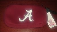 Kolder Neoprene Zippered Grab Bag or Electronic Cable Bag - University of Alabama (Crimson Tide) (Officially Licensed Collegiate Products)