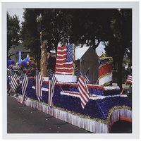 3dRose Fourth of July Float - Greeting Cards, 6 x 6 inches, set of 6 (gc_14242_1)