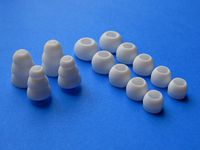 Monster Replacement Earbuds Eartips Set for Monster Beats Dr. Dre Tour, urBeats 2.0, HeartBeats 2.0 (Lady Gaga), DiddyBeats & Monster Turbine Pro In-Ear Stereo Earphones, White