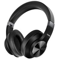 Updated 2019 Version Active Noise Cancelling Headphones Bluetooth Headphones with Microphone Deep Bass Wireless Headphones Over Ear, Comfortable Protein Earpads