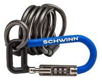 Schwinn Carabiner Combination Cable Lock, 10mm
