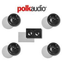 Polk Audio 80 F/X-RT 5.0-Ch Vanishing Series in-Ceiling/in-Wall Home Speaker System (80-F/X-RT + 255C-RT)