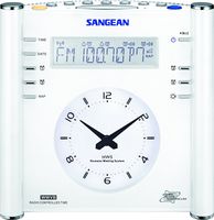 Sangean RCR-3 AM/FM Atomic Digital/Analog Clock Radio (White)