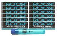 ROOR Rice 1 1/4 Papers (12 Packs) with Rolling Paper Depot KewlTube