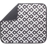 S&T INC. 514801 Dish Drying Mat, 16 Inch x 18 Inch, Geo Fade