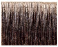 Superior Grade - Metallic Tinsel Foil Fringe Door Curtains for Party Photo Backdrop, Photography Backgrounds - 3ft x 8ft Standard Door Size - Champagne Gold (1, Champagne Gold)