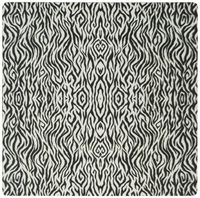 3dRose LLC 8 x 8 x 0.25 Inches Mouse Pad, Thin Small Scale Black N White Zebra Print (mp_101085_1)