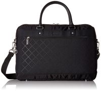 Hedgren Diamond Star Opal Briefcase Business Tote, 15.6" Laptop Bag with Trolley Sleeve, 15.6 x 1.5 x 10.5 Inches, Womens, Black