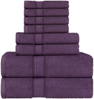 Utopia Towels Towel Set, 2 Bath Towels, 2 Hand Towels, and 4 Washcloths, 600 GSM Ring Spun Cotton Highly Absorbent Towels for Bathroom, Shower Towel, (Pack of 8)