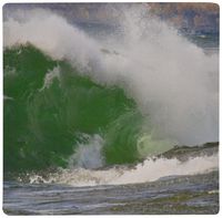 3dRose LLC 8 x 8 x 0.25 Inches Large Waves Crashing Into The Lake Superior Shore Mouse Pad (mp_11363_1)