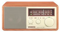 Sangean WR-11 Wood Cabinet AM/FM Table Top Analog Radio (Renewed)