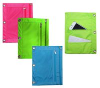 Inkology Pocket Binder Pouches, Design May Vary, 12 Pouches per Pack (04909)