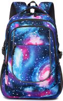 Backpack Bookbag for School Student College Business Travel Hiking Fit Laptop Up to 15.6 Inch (Galaxy)