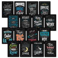 16 Motivational Classroom Wall Posters - Inspirational Quotes for Students - Teacher Classroom Decorations 13 x 19 (Paper) 001