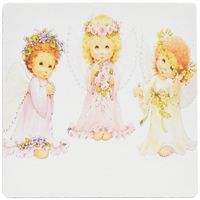 3dRose LLC 8 x 8 x 0.25 Inches Mouse Pad, 3 Little Angels (mp_100691_1)