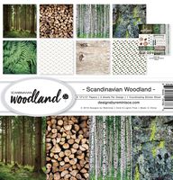 Reminisce (REMBC) SCW-200 Scandinavian Woodland Scrapbook Collection Kit, Multi Color Palette