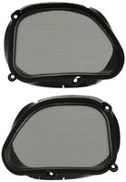 Hogtunes 57 MESH Replacement Front Speaker Grilles for 1998-2013 Harley-Davidson FLTR Road Glide Models