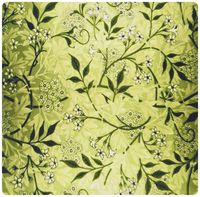 3drose Print of Vintage Lime Green Swirly Floral Pattern - Mouse Pad