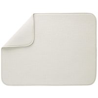 S&T 405100 Microfiber Dish Drying Mat, X-Large, 18 by 24-Inch, Cream