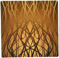 3dRose LLC 8 x 8 x 0.25 Inches Mouse Pad, Art Nouveau Strands of Gold Pattern (mp_100968_1)