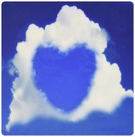 3dRose Image of A Heart in The Sky Between White Clouds Mouse Pad (mp_179602_1)