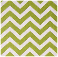 3dRose LLC 8 x 8 x 0.25 Inches Mouse Pad, Large Lime Green Chevron Zig Zag Stripes (mp_119432_1)