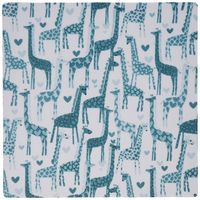 3dRose LLC 8 x 8 x 0.25 Inches Mouse Pad, Turquoise and Aqua Giraffes (mp_155568_1)