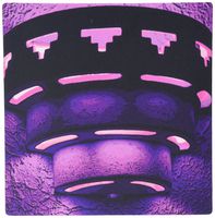 3Drose 8 X 8 X 0.25 Inches Mouse Pad a Wall Sconce Light in Purple All Lit Up (mp_64905_1)