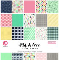 Colorbok Designer Paper Pad 12" x 12" Wild & Free