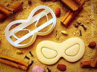 Super Hero Mask Cookie Cutter - Theater Superhero Face Mask Cutters for Sweet Cookies - Incredibles Party Sugarbelle Supplies - 3D Printed Shaped Dough Imprint - Biscuits Mold by Sugary Charm